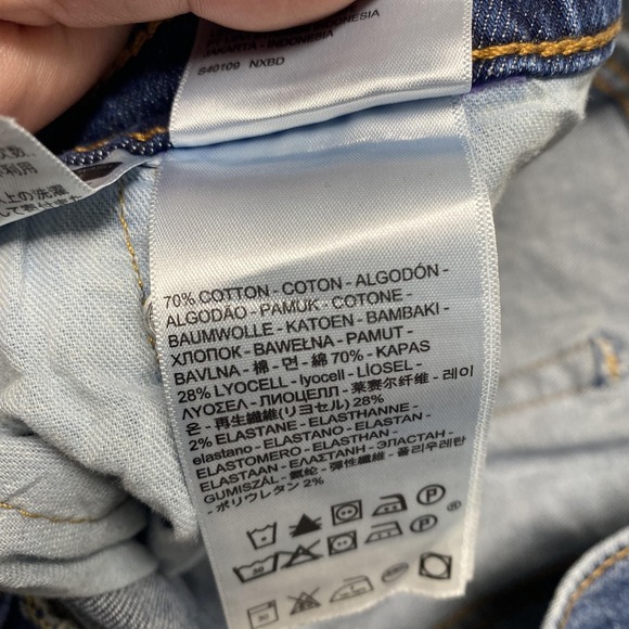 Levis 541 Jeans Mens 34x30 Blue Denim Athletic Taper Stretch Medium Wash - Picture 7 of 15